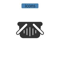 kundvagn ikoner symbol vektorelement för infographic webben vektor
