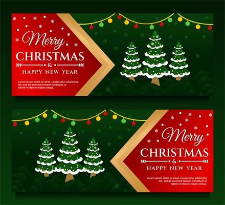 Frohe Weihnachten Und Frohes Neues Jahr Banner Vorlage Download Kostenlos Vector Clipart Graphics Vektorgrafiken Und Design Vorlagen