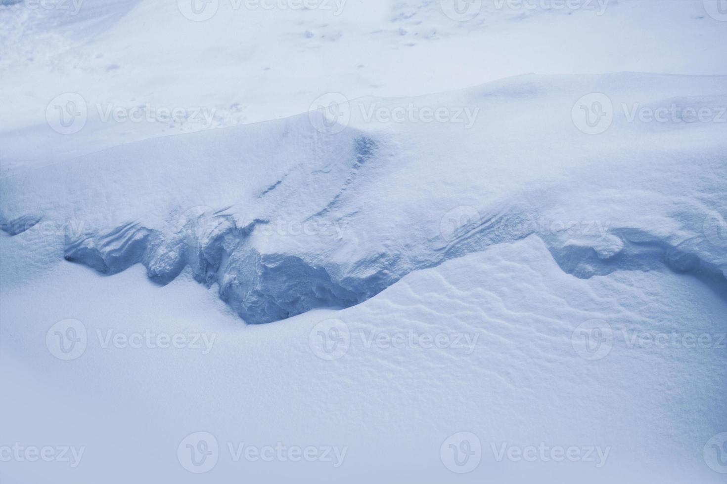 Contexte. paysage d'hiver. la texture de la neige photo