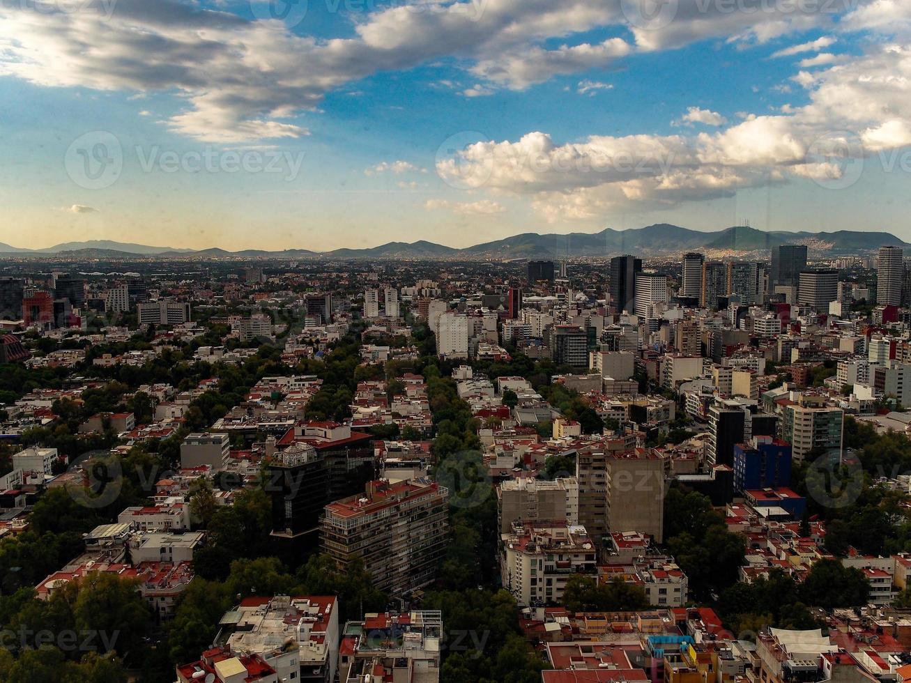 vue aérienne de la ville de mexico polanco photo