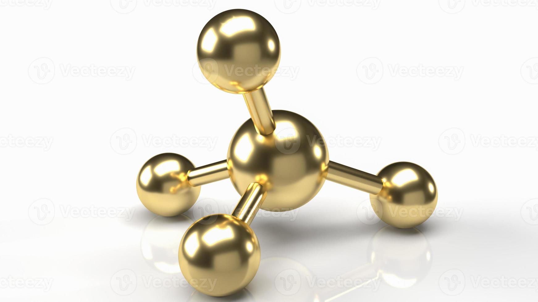 l'image de la molécule pour le rendu 3d du contenu scientifique et médical photo