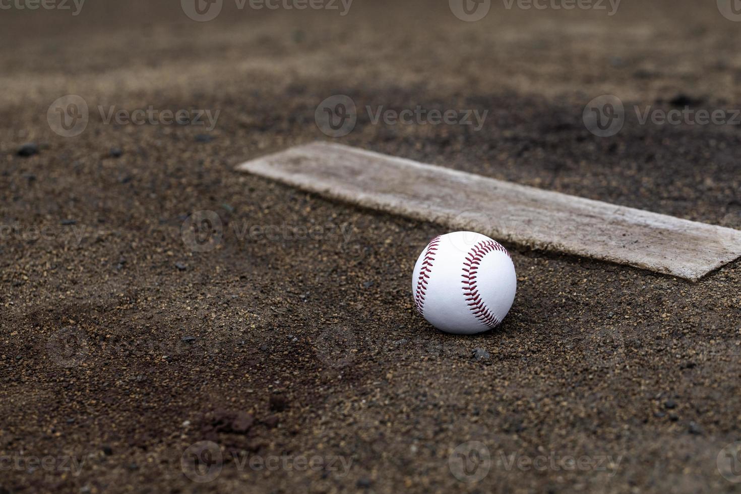 terre du monticule du lanceur de baseball photo