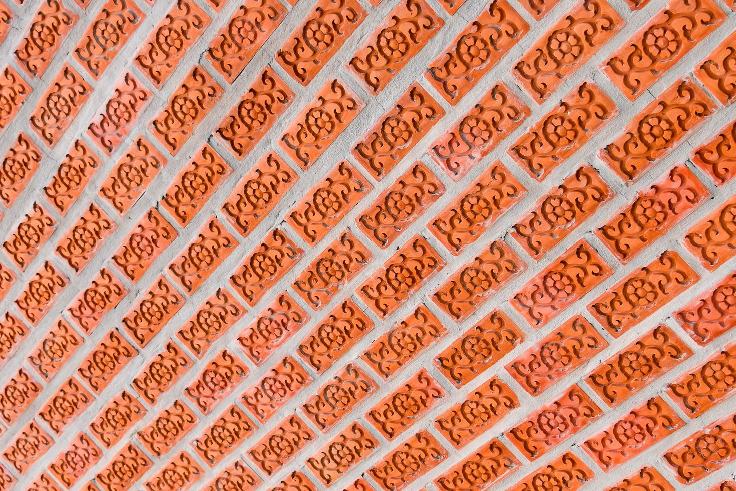 mur de briques oranges photo