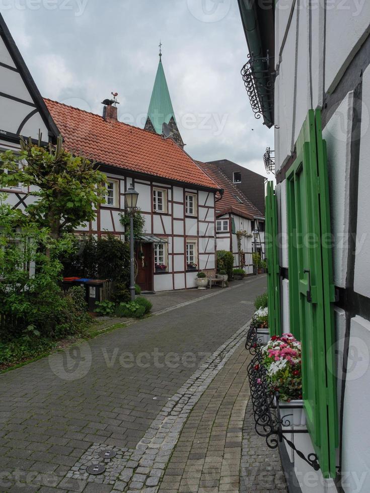 village de westerholt dans la région de la ruhr allemande photo