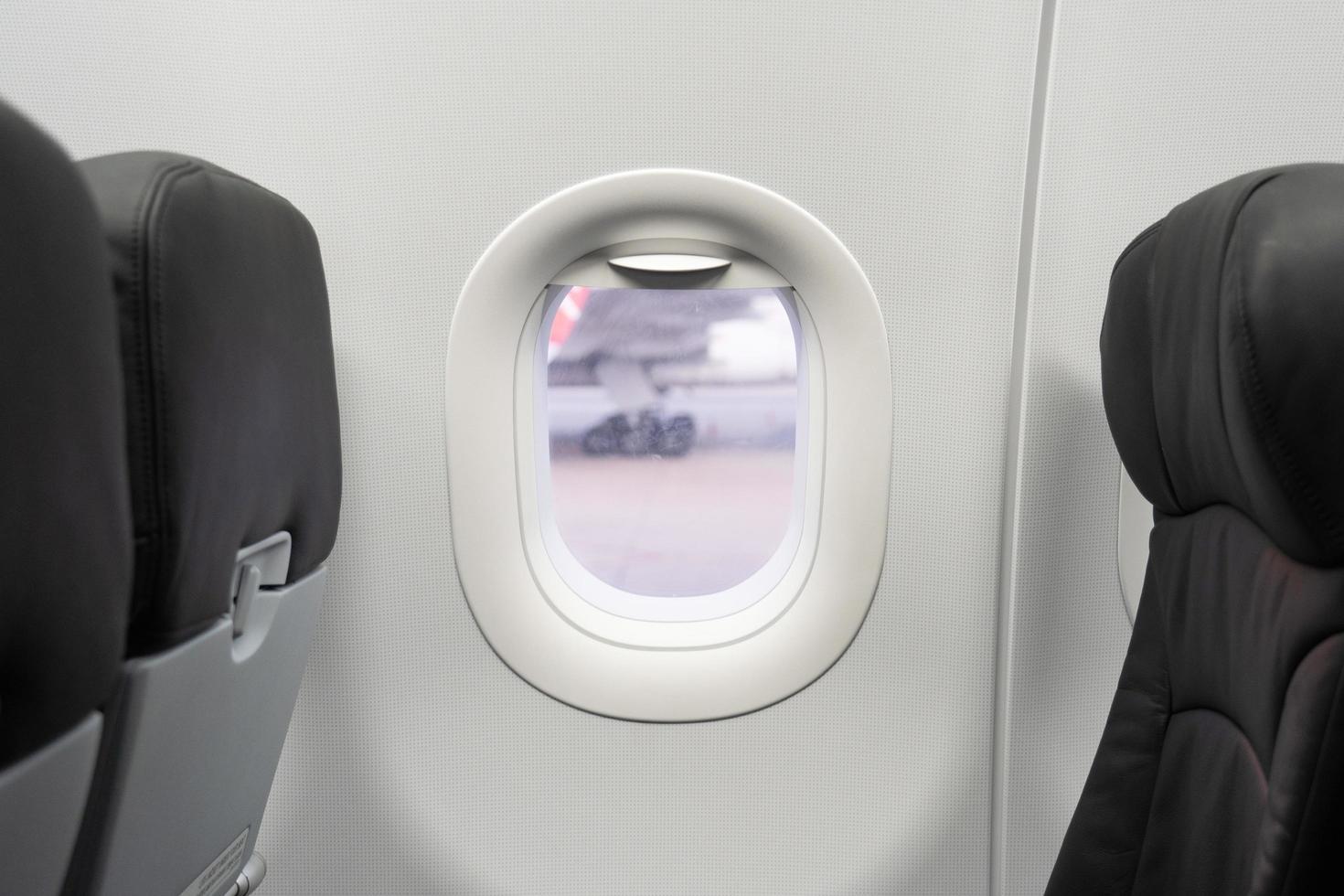 fenêtres dans l'avion photo