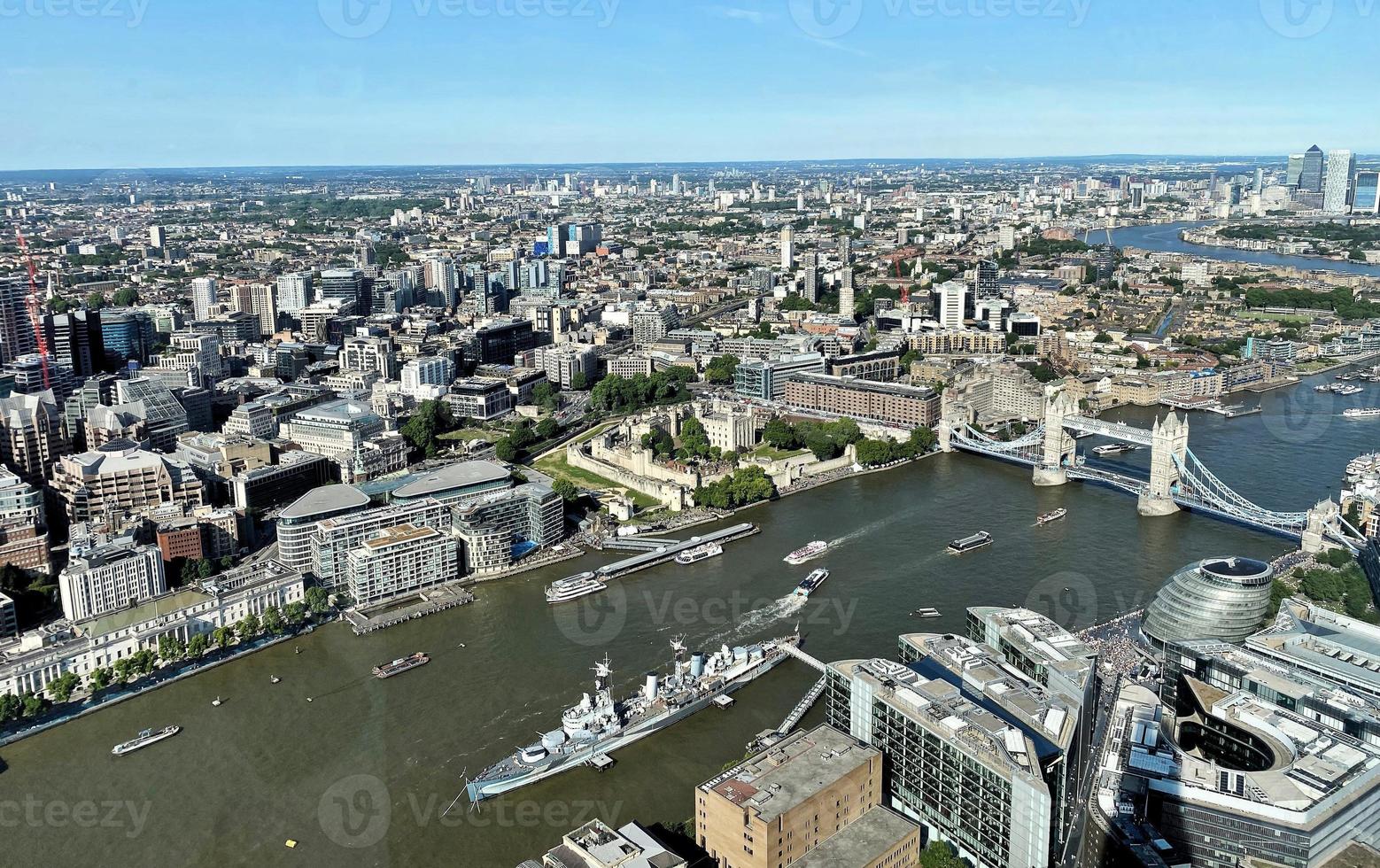 une vue aérienne de londres photo