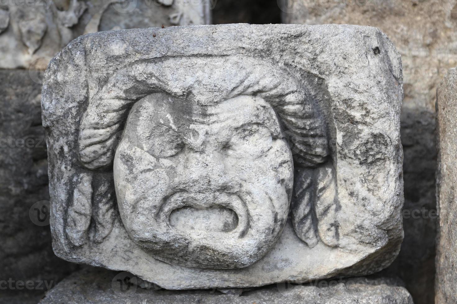 Soulagement du visage dans le château de Bodrum photo