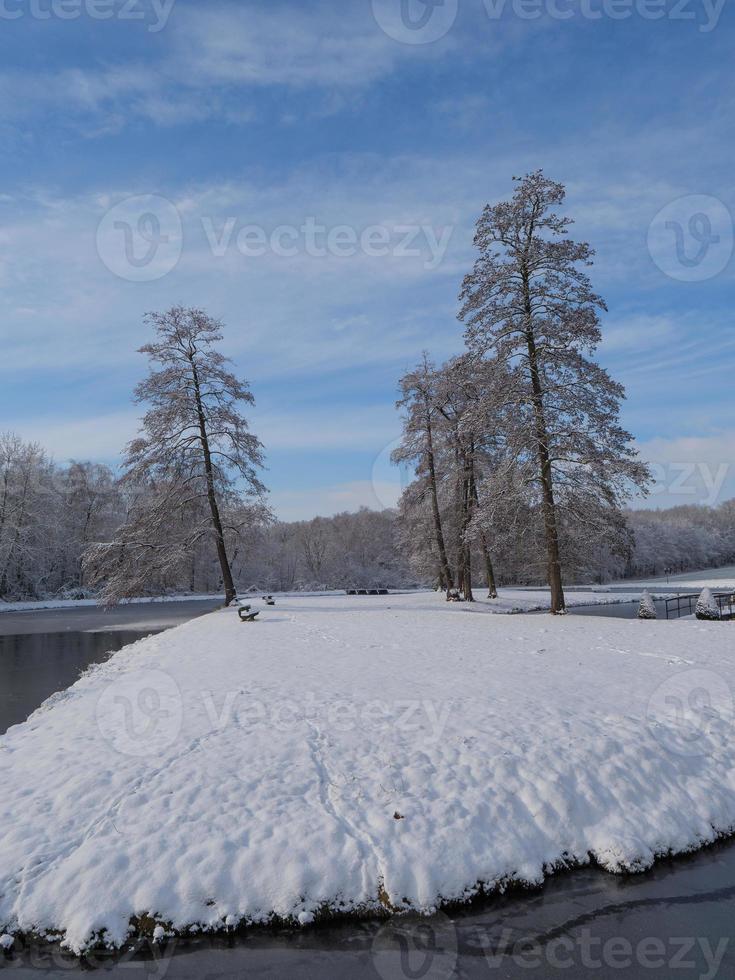 l'heure d'hiver dans un château en allemagne photo