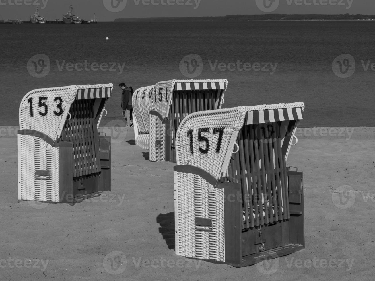 ville d'eckernfoerde à la mer baltique photo