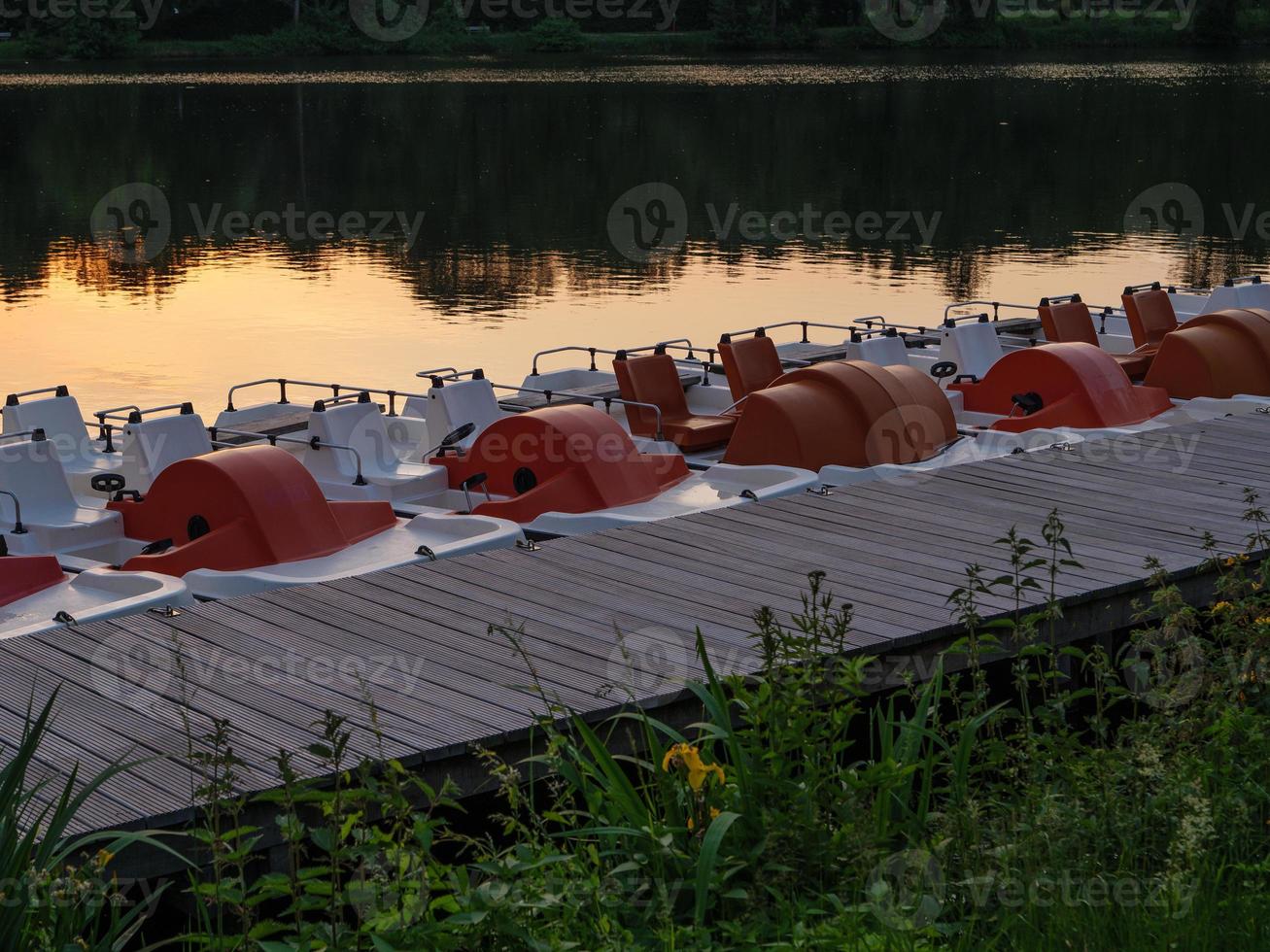 lac près de borken dans le muenster allemand photo