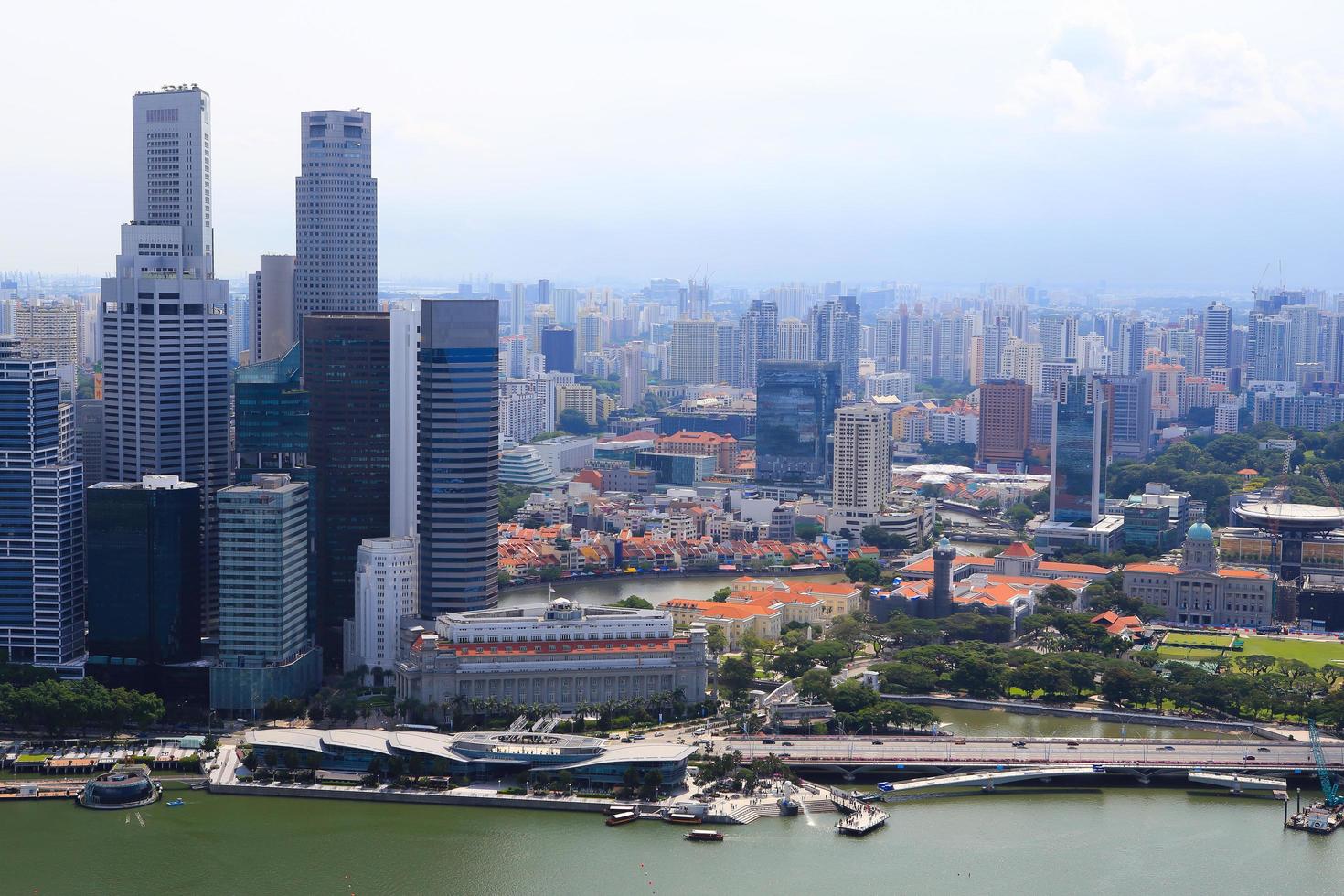 horizon du quartier des affaires de singapour, singapour photo