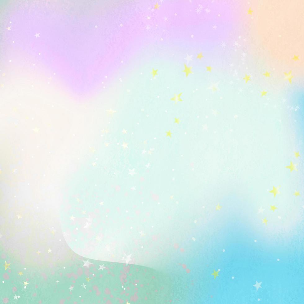 fond coloré pastel de licorne holographique avec des étincelles brillantes d'étoile, style de dégradé de fantaisie, fond abstrait de fée photo