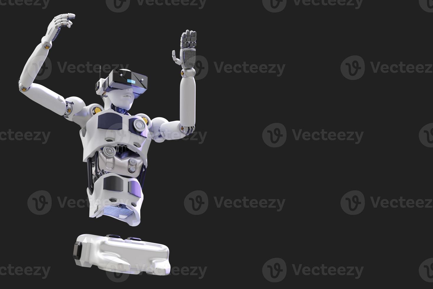 robot métaverse vr avatar jeu de réalité réalité virtuelle des personnes investissement dans la technologie blockchain, mode de vie professionnel réalité virtuelle vr connexion mondiale cyber avatar métaverse personnes 2022 rendu 3d photo