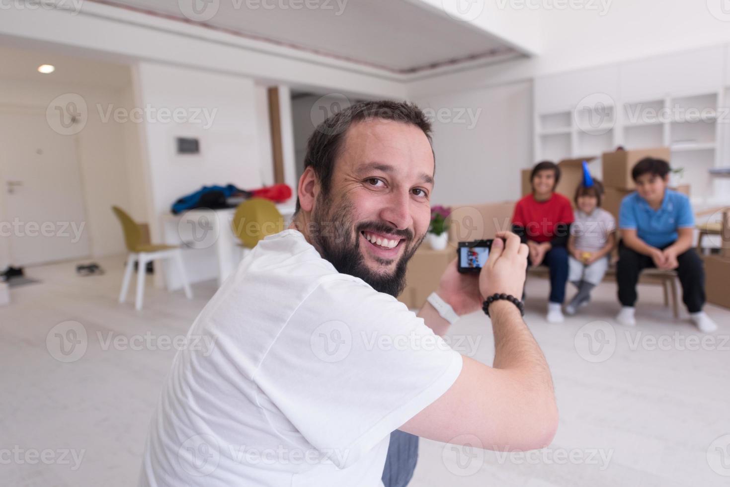 séance photo avec des modèles enfants