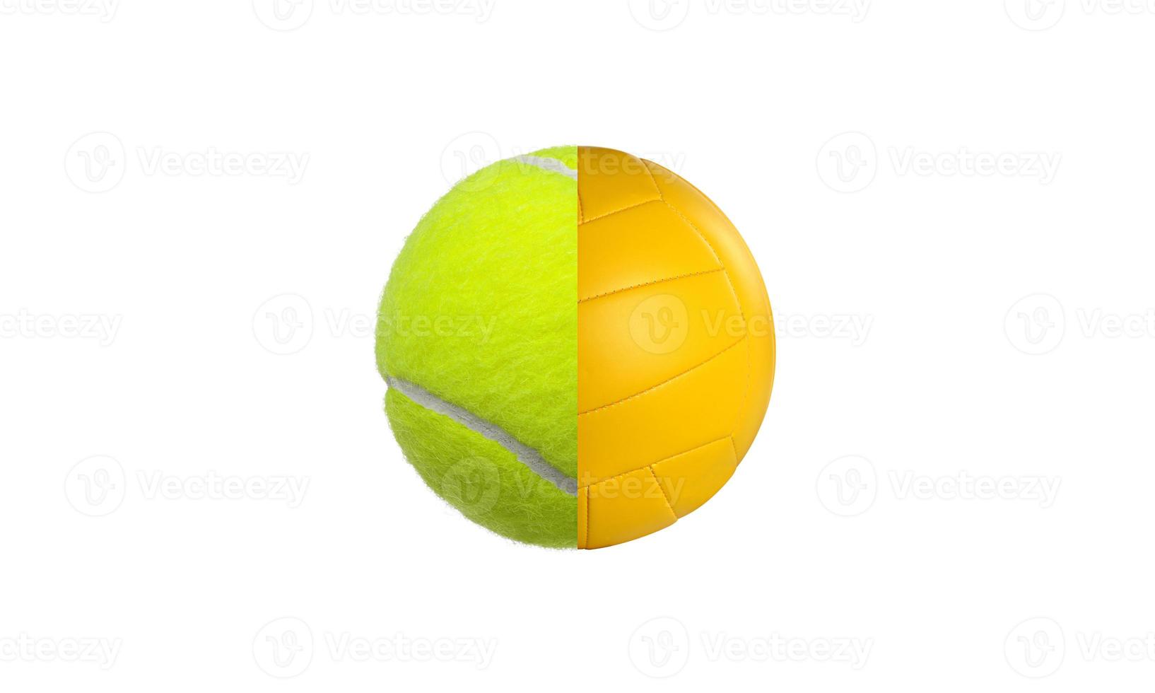 concept de balle de tennis et de volley-ball photo