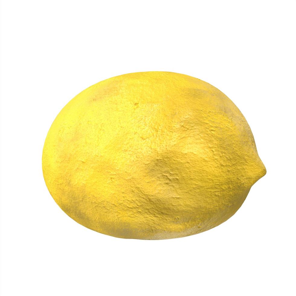 citron isolé sur fond blanc photo
