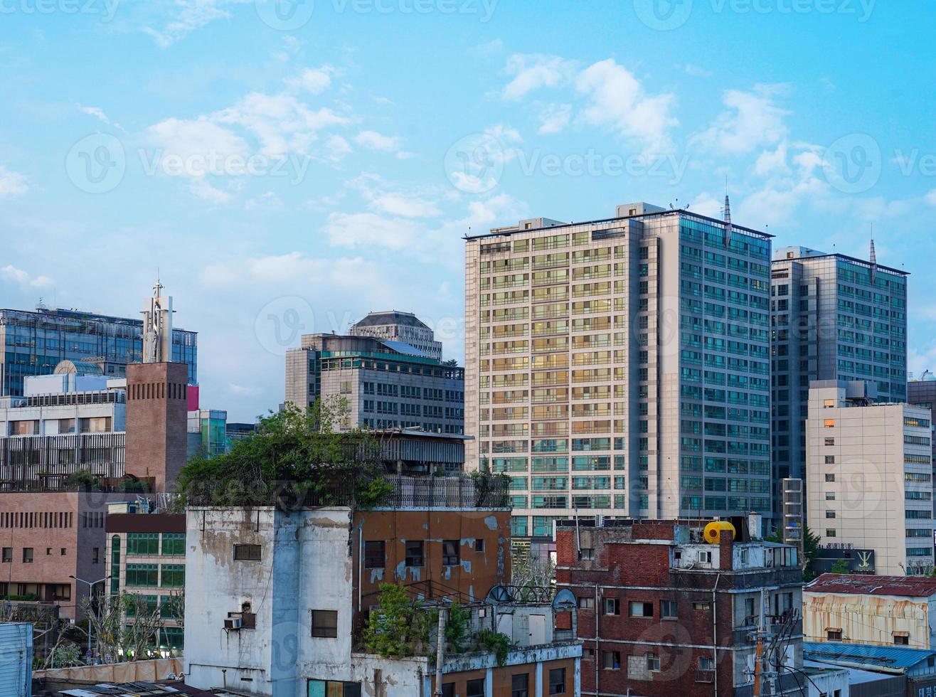 paysage d'appartements à séoul, corée photo