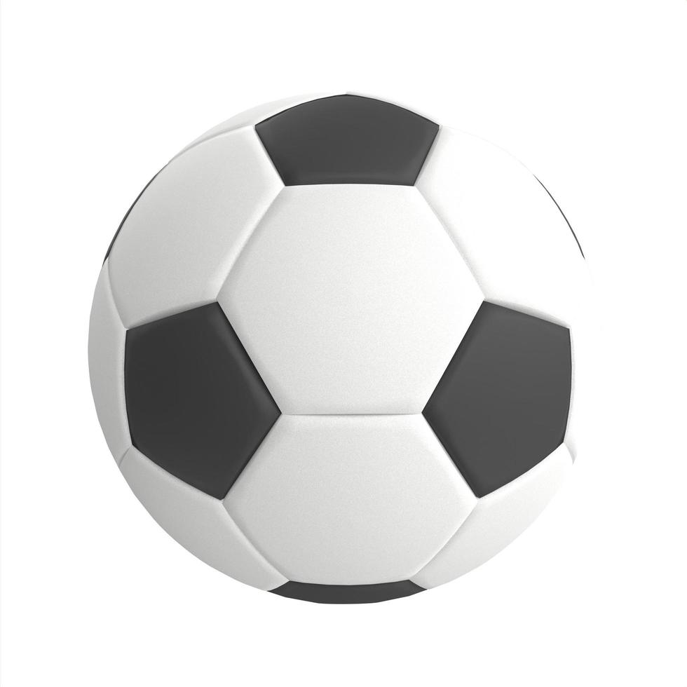 ballon de football isolé sur fond blanc photo
