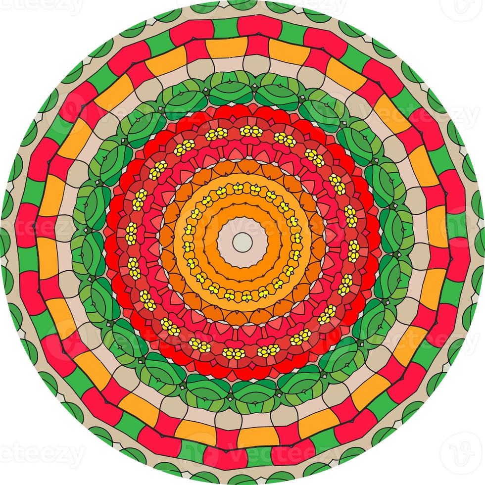 fond de mandala coloré abstrait photo