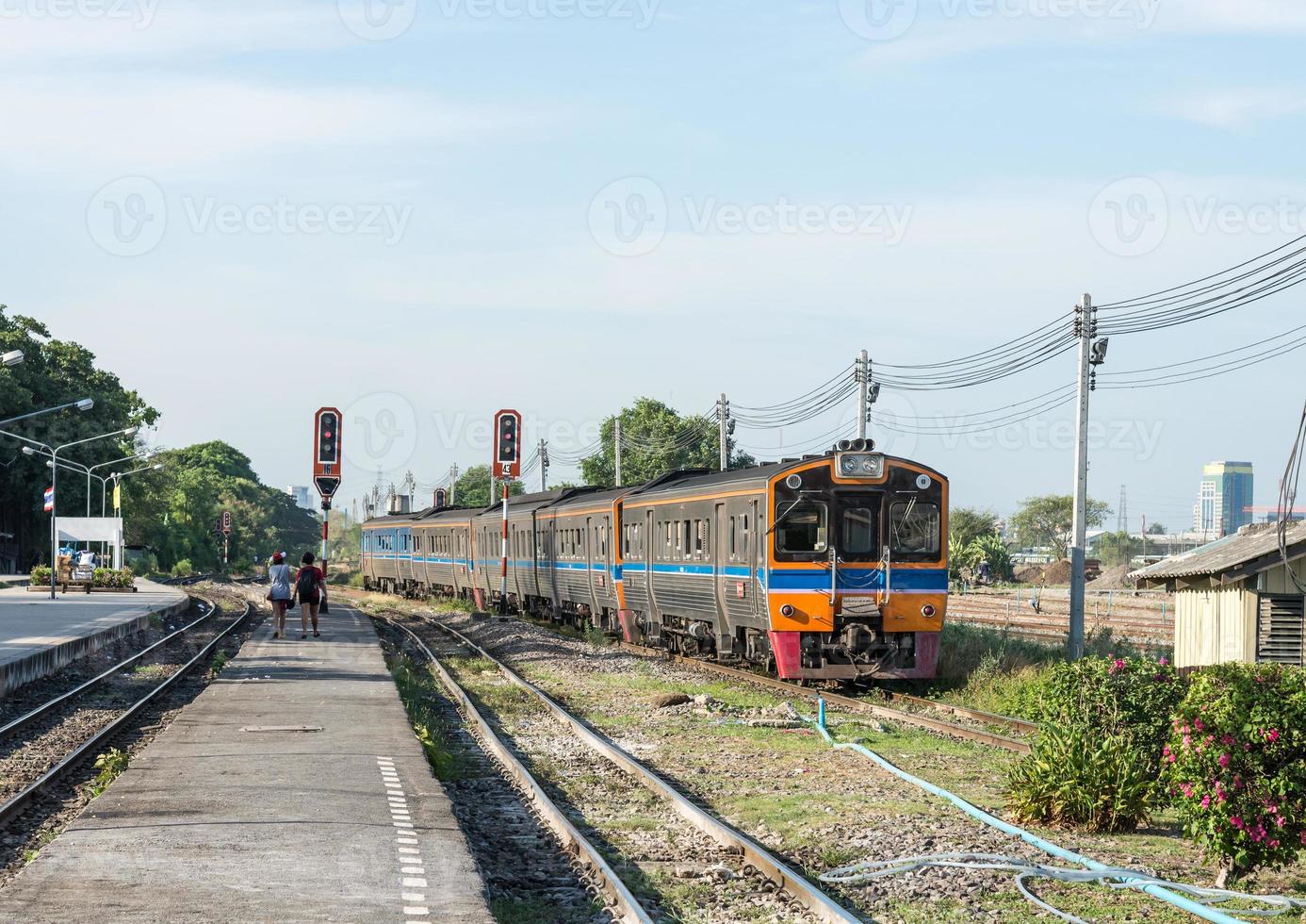 ensemble d'autorails diesel photo