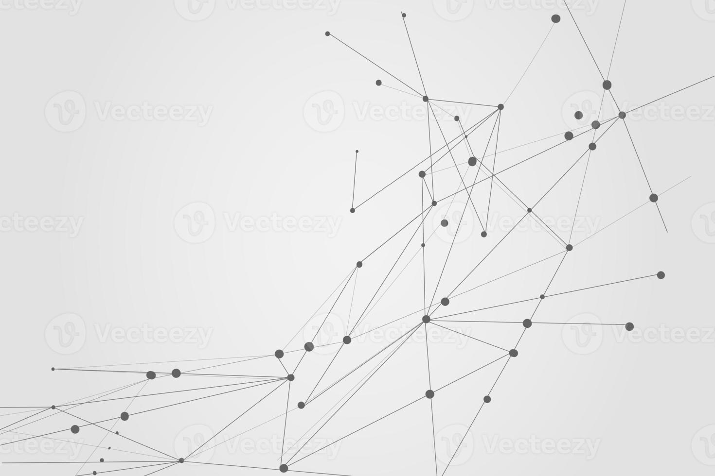 points de connexion abstraits, arrière-plan polygonal, conception de la technologie de connexion, photo