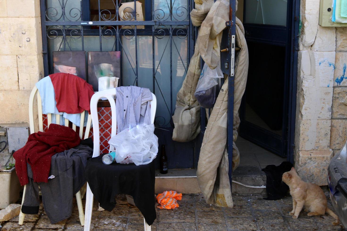 safed israël le 11 octobre 2019. l'ancienne ville du nord d'israël a été fondée par le fils de noé après le déluge. photo