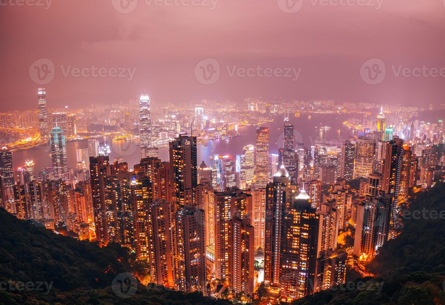 Hong Kong, les toits de la ville de Chine photo