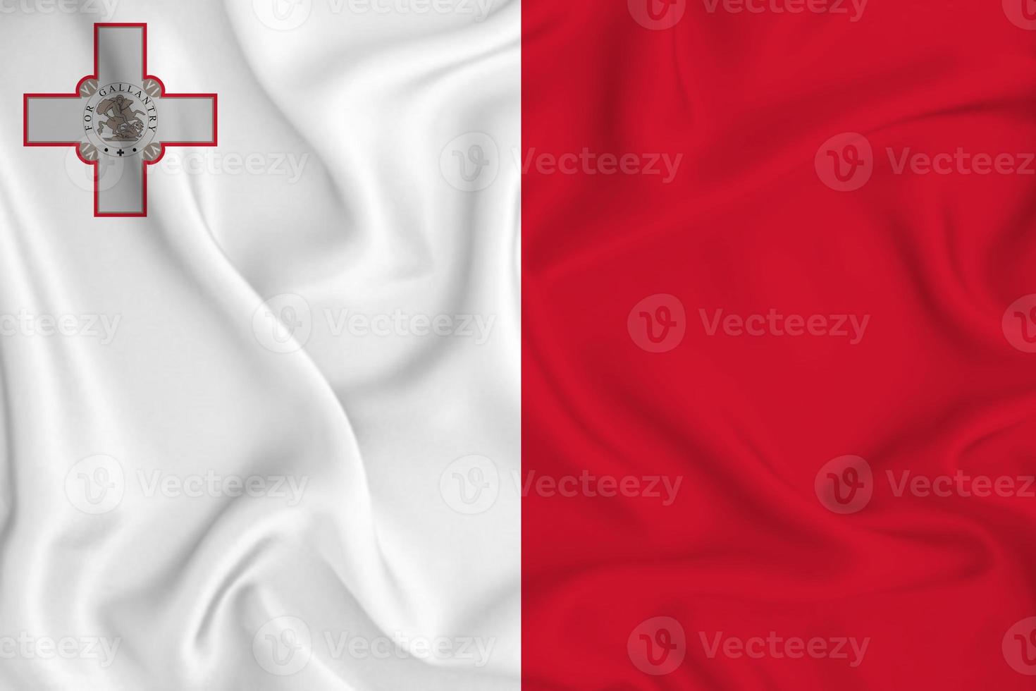 drapeau 3d de malte sur tissu photo