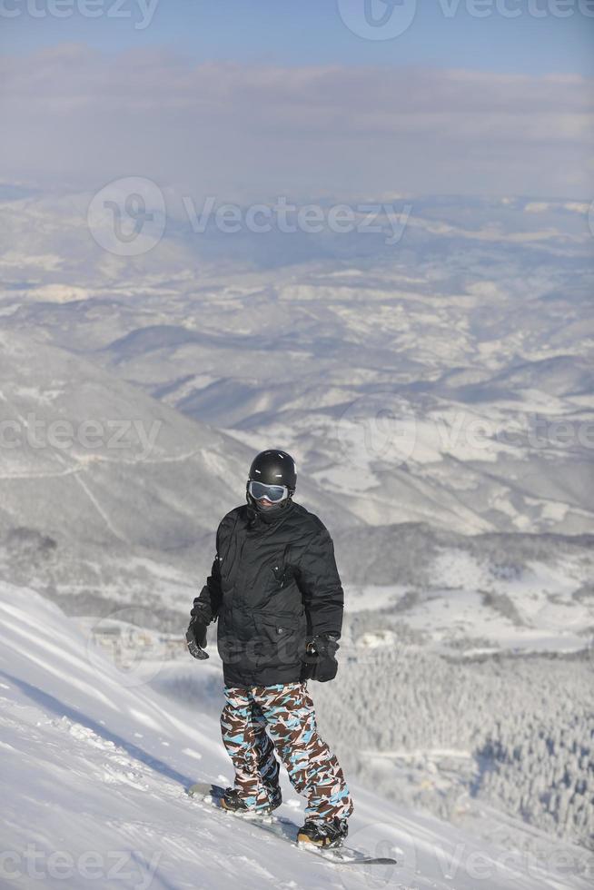 saut et ride de snowboarder freestyle photo