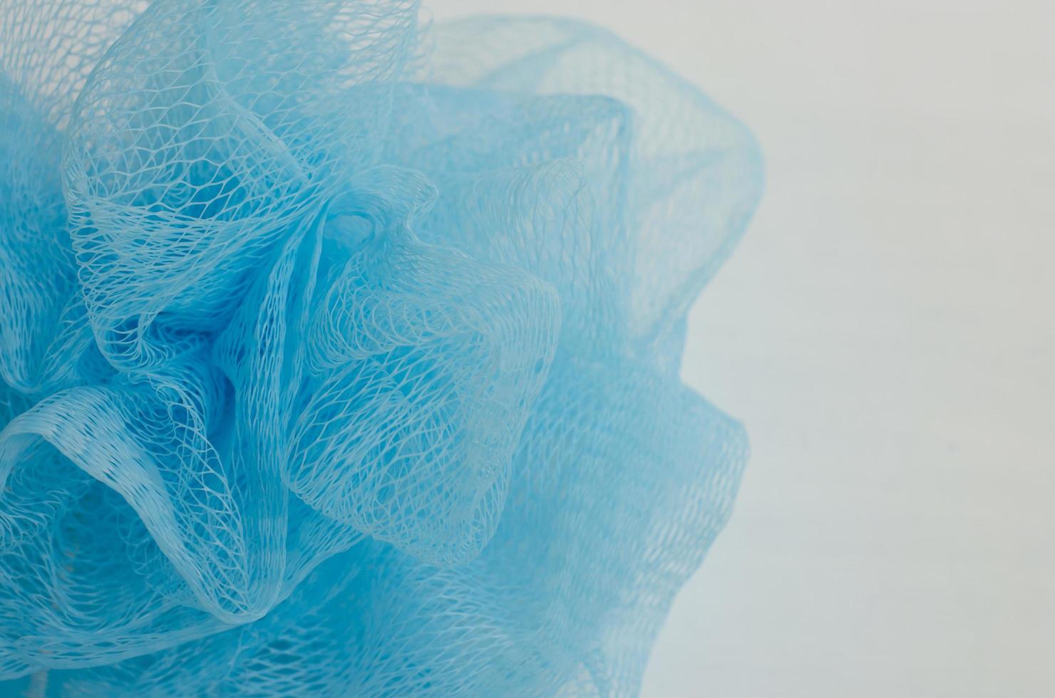 fibre synthétique bleue au flou artistique pour fond abstrait photo