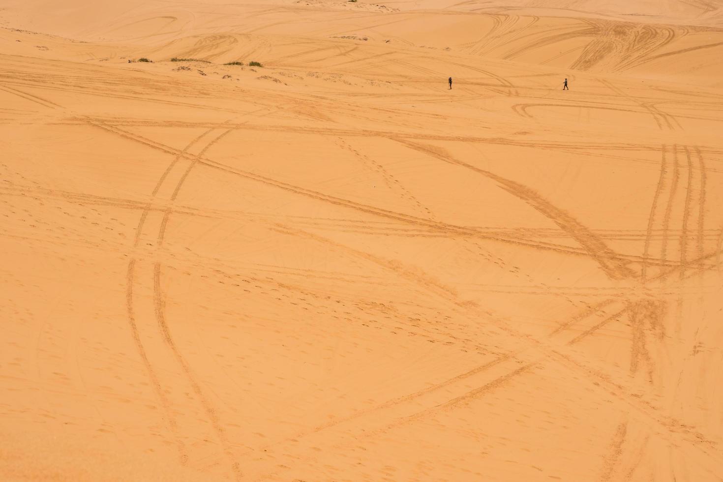 dunes de sable jaune à mui ne est une destination touristique populaire du vietnam photo