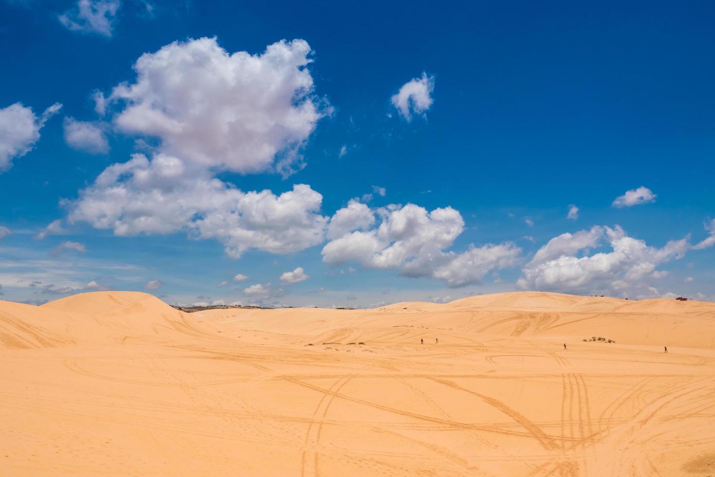 dunes de sable jaune à mui ne est une destination touristique populaire du vietnam photo