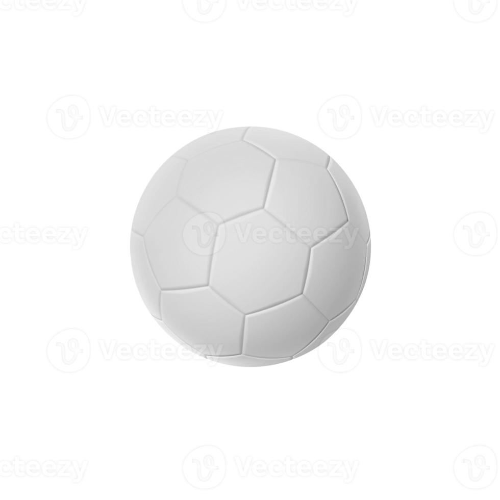 ballon de football isolé sur fond blanc, rendu 3d photo