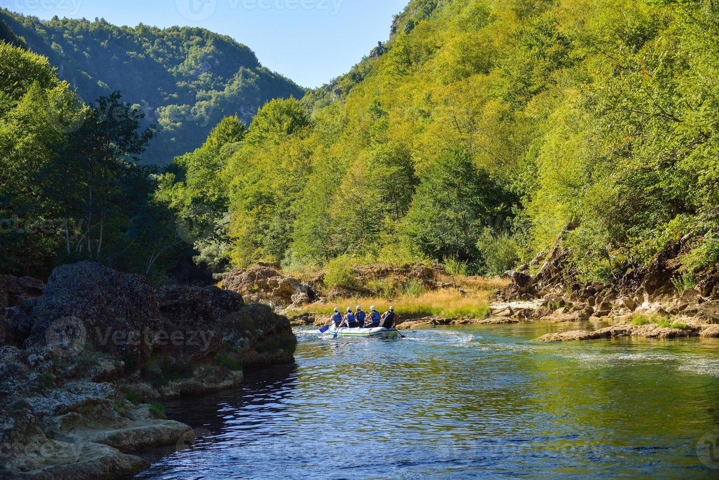 équipe de rafting professionnelle photo