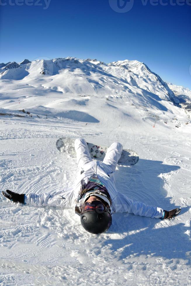 joie de la saison d'hiver photo