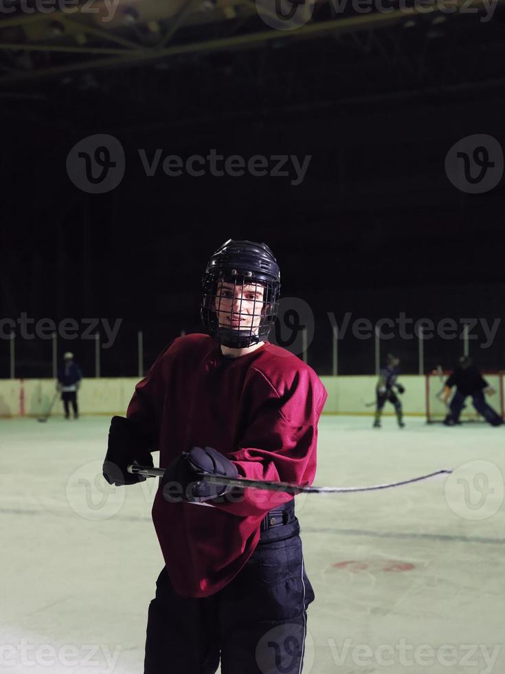 portrait de joueur de hockey photo