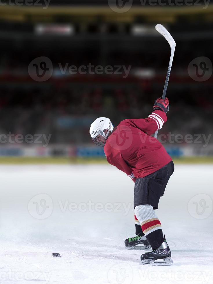 joueur de hockey sur glace en action photo