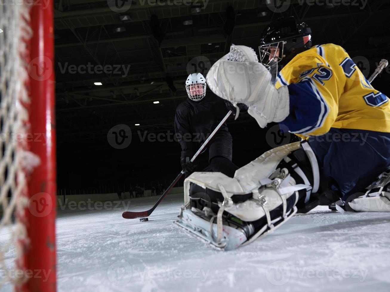 gardien de but de hockey sur glace photo