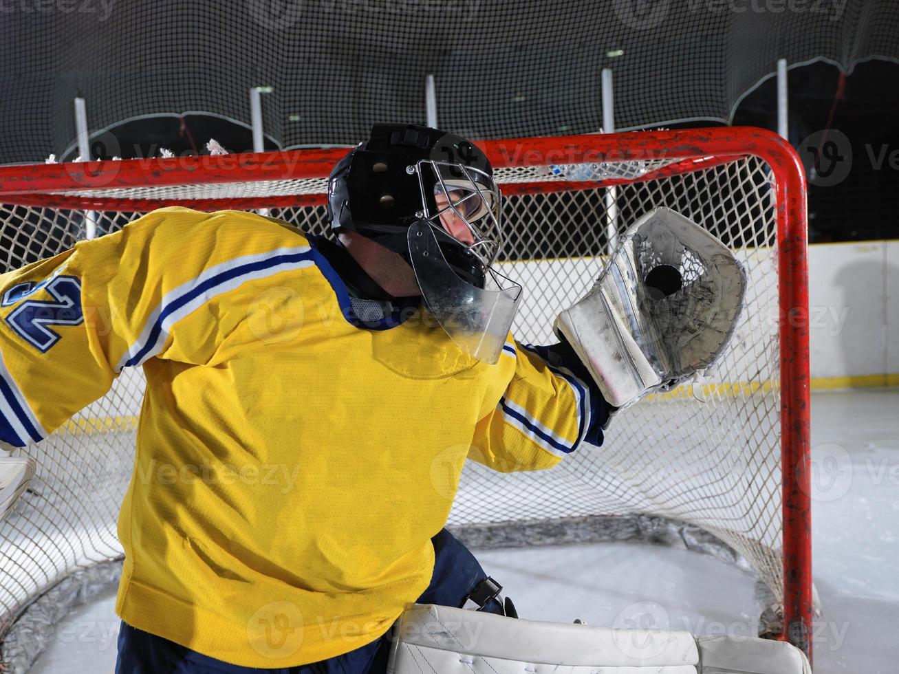 gardien de but de hockey sur glace photo