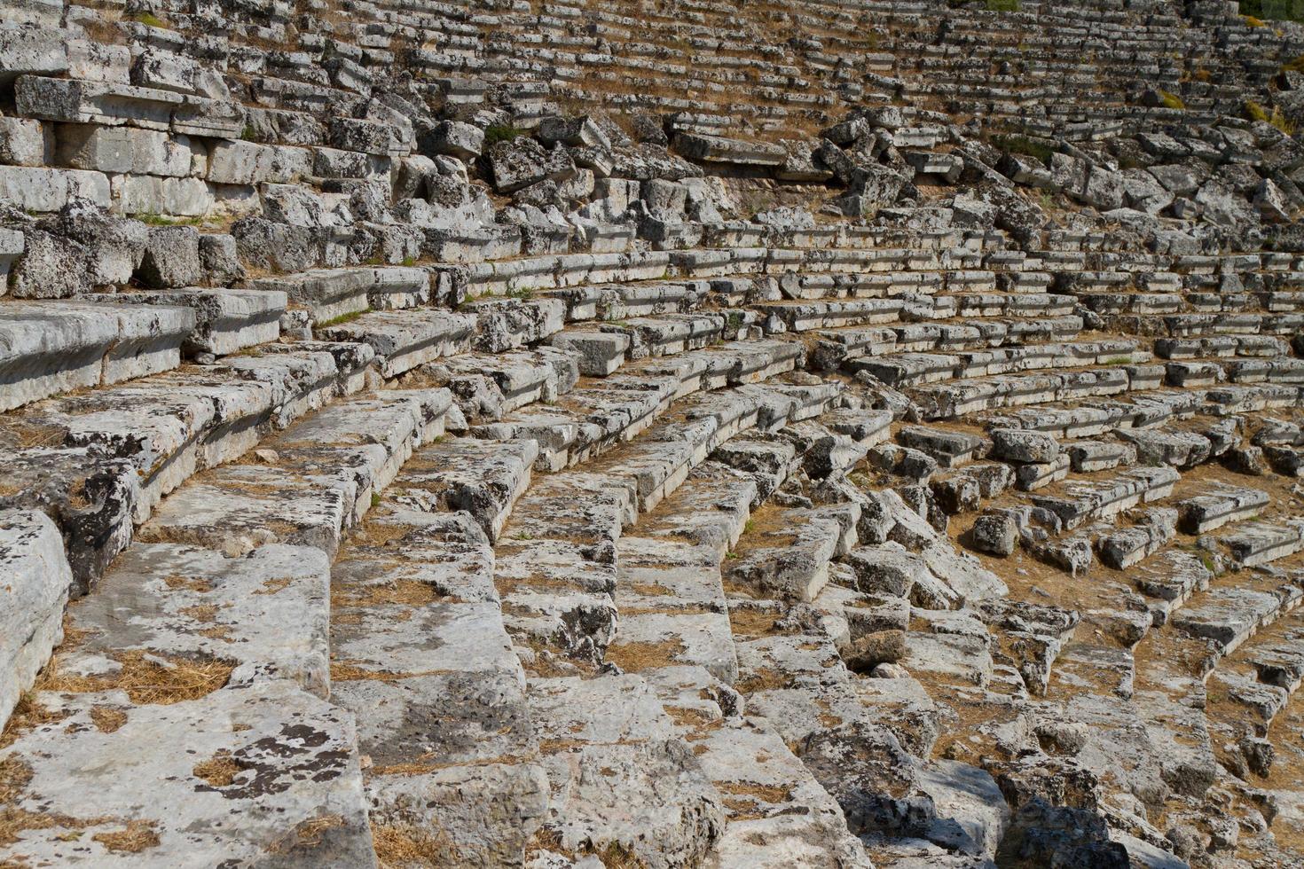 amphithéâtre de kaunos de dalyan, turquie photo