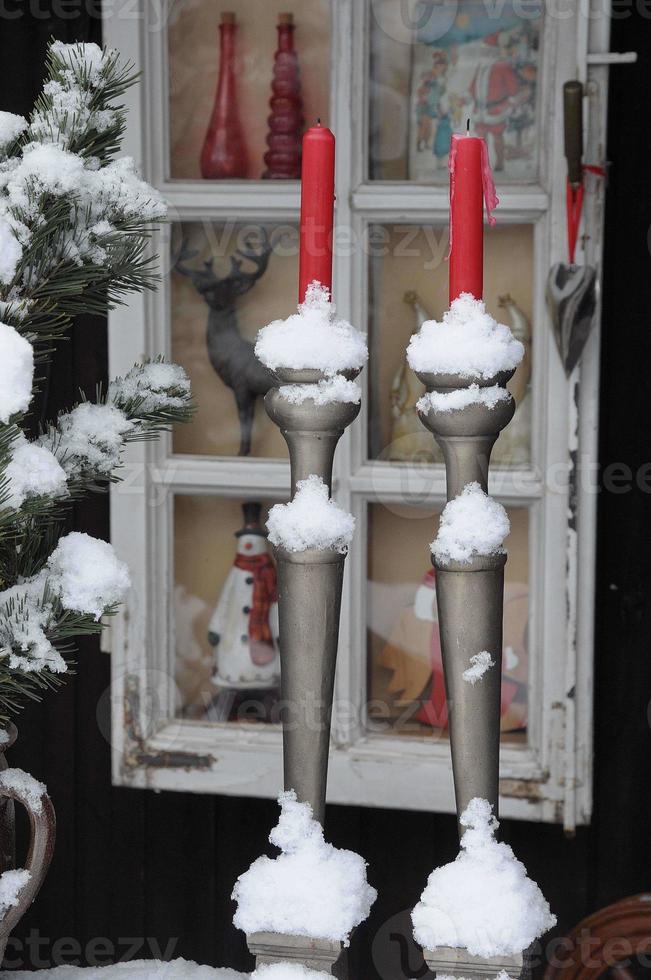 l'heure d'hiver dans un jardin allemand photo