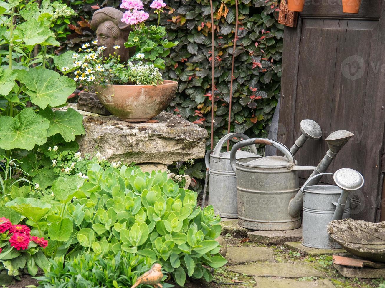 l'heure d'été dans un jardin allemand photo