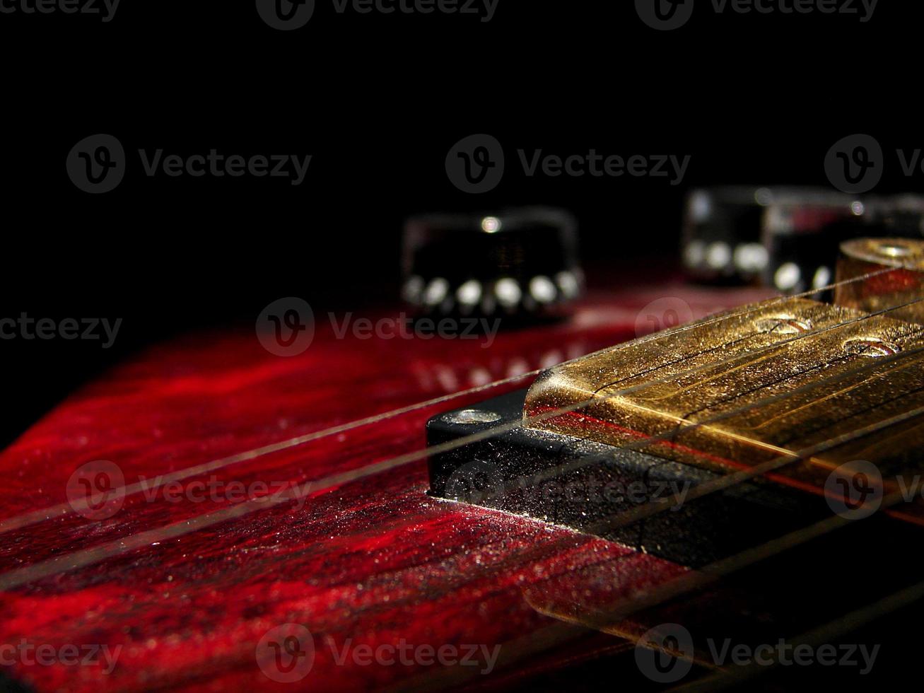 vue de la guitare électrique photo