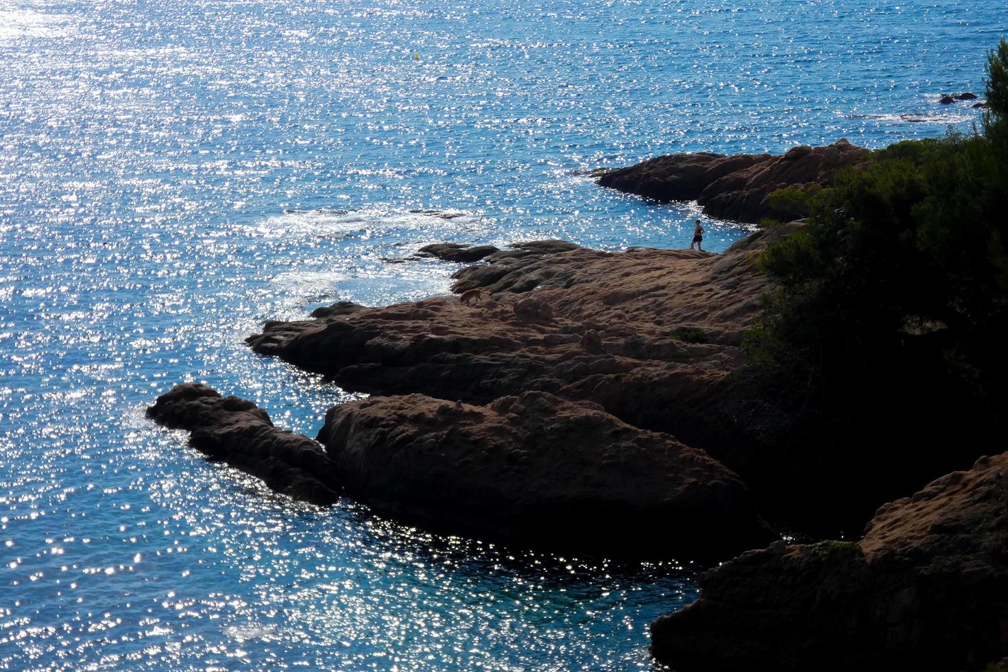 Vue sur la costa brava catalane, sant feliu de guixols, espagne photo