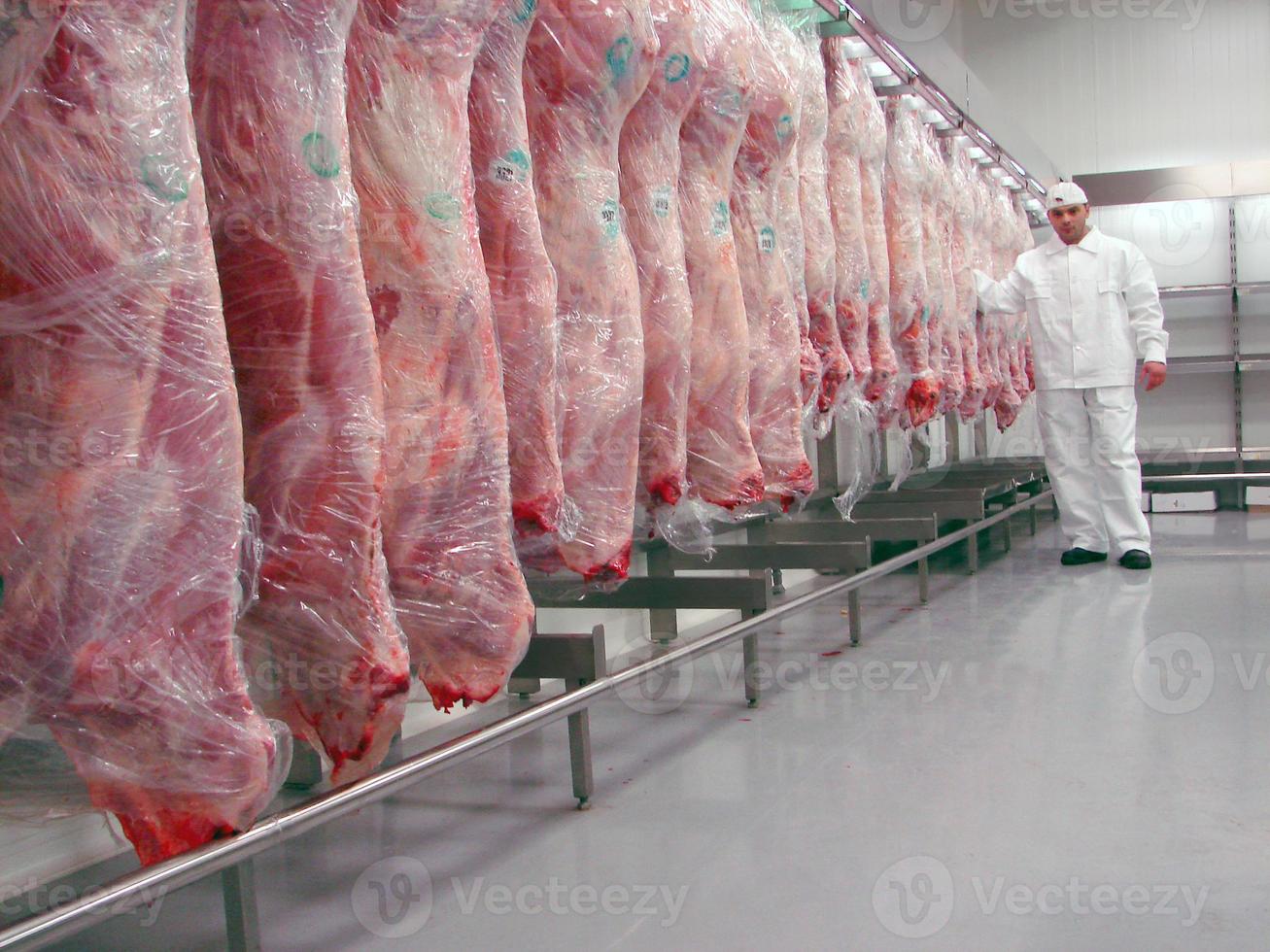 boucher avec de la viande photo