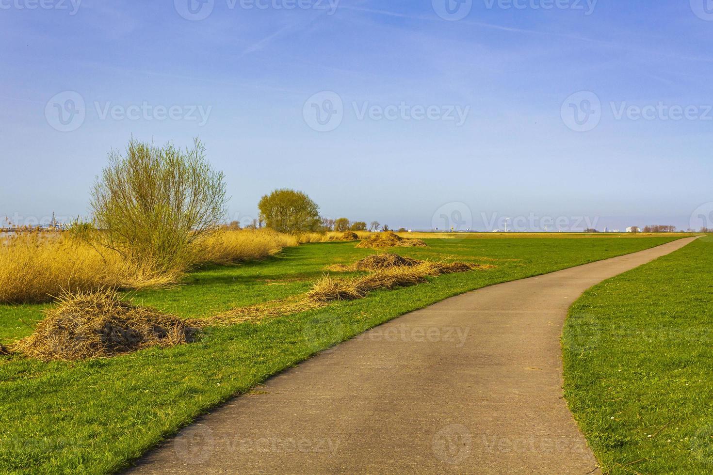 mer des wadden tidelands coast walking path paysage basse-saxe allemagne. photo