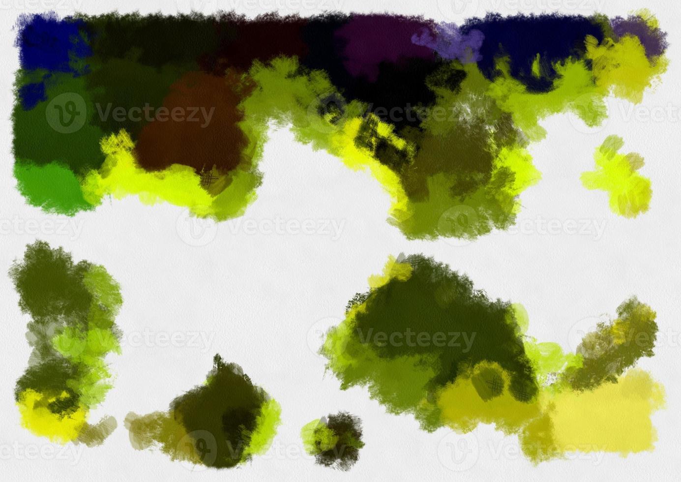 illustration style image d'arrière-plan motif abstrait diverses couleurs vives illustration de style aquarelle peinture impressionniste. photo