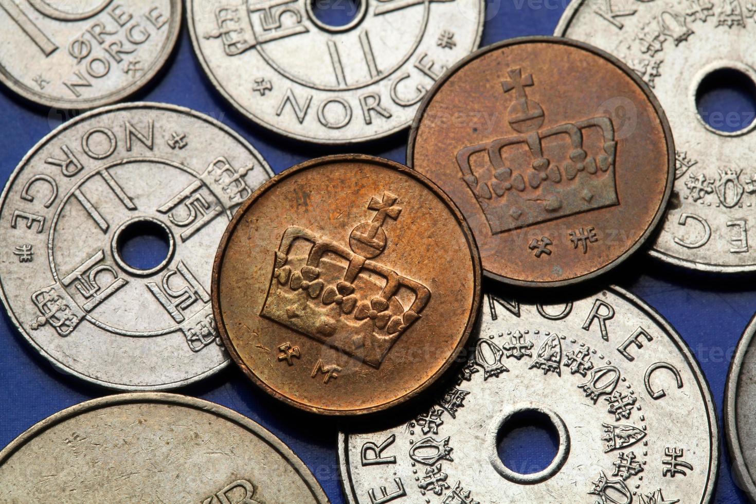 monnaies de norvège photo