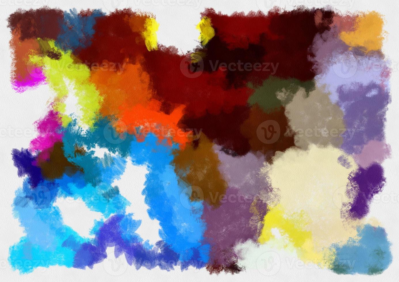 illustration style image d'arrière-plan motif abstrait diverses couleurs vives illustration de style aquarelle peinture impressionniste. photo