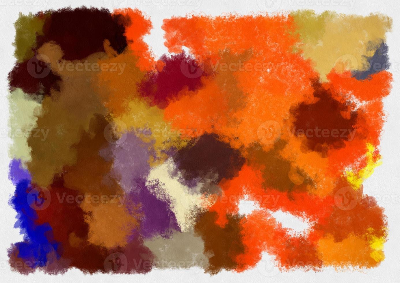 illustration style image d'arrière-plan motif abstrait diverses couleurs vives illustration de style aquarelle peinture impressionniste. photo